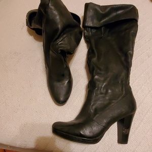 Knee high black boots